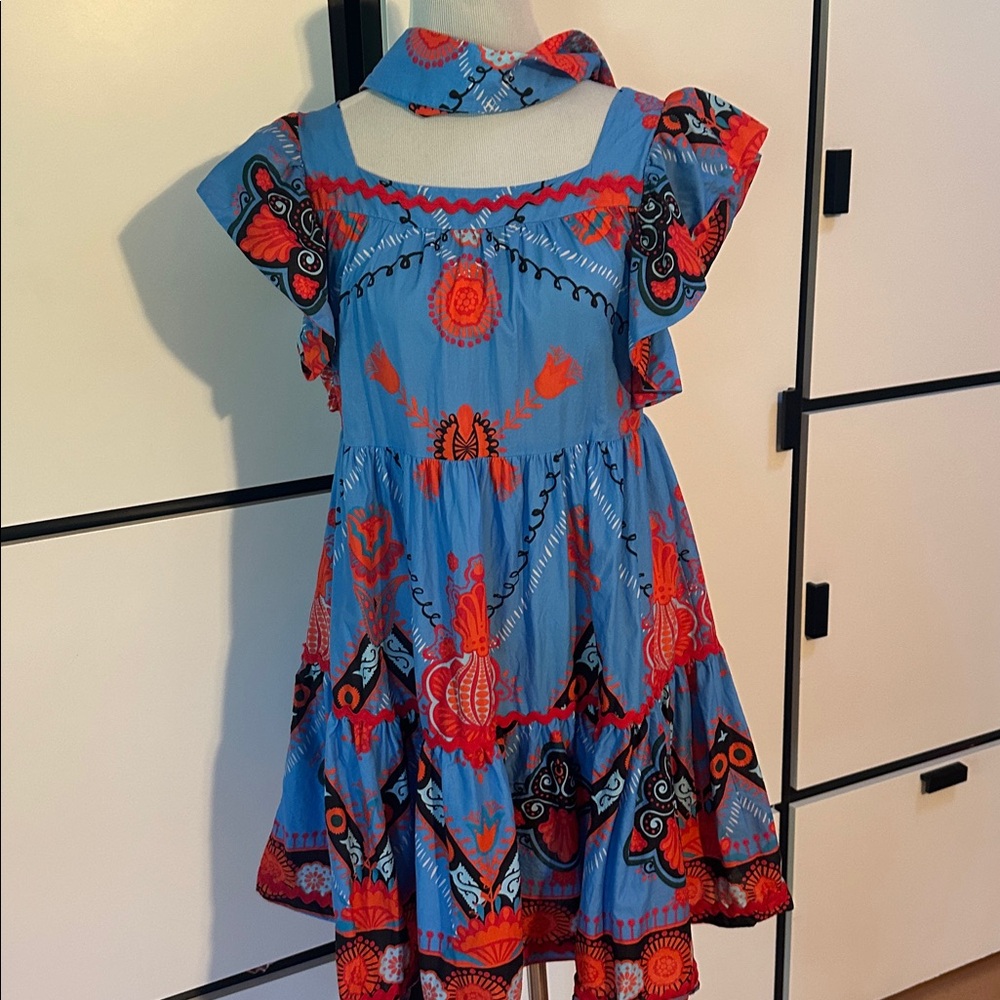 Peace & Chaos fun cotton dress Greek designer - Picture 6 of 12